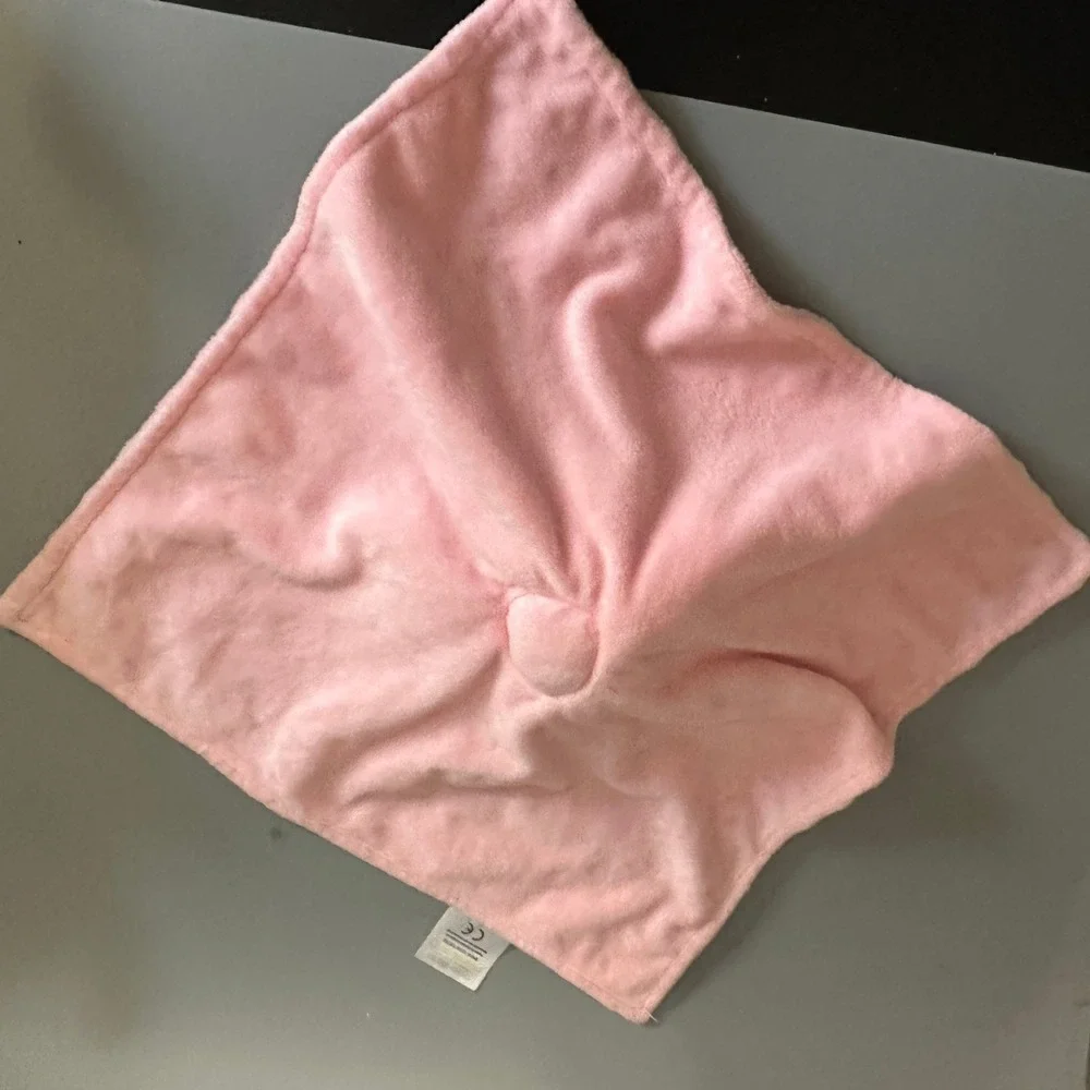 Crevent Pink Unicorn Baby Security Blanket Minky Dot Plush Lovey Snuggler
